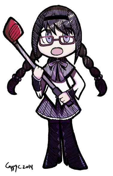 akemi homura (mahou shoujo madoka magica) drawn by cappy_(cappycode)