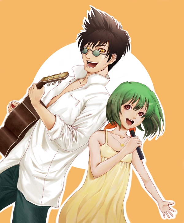 ranka lee and nekki basara (macross and 2 more)