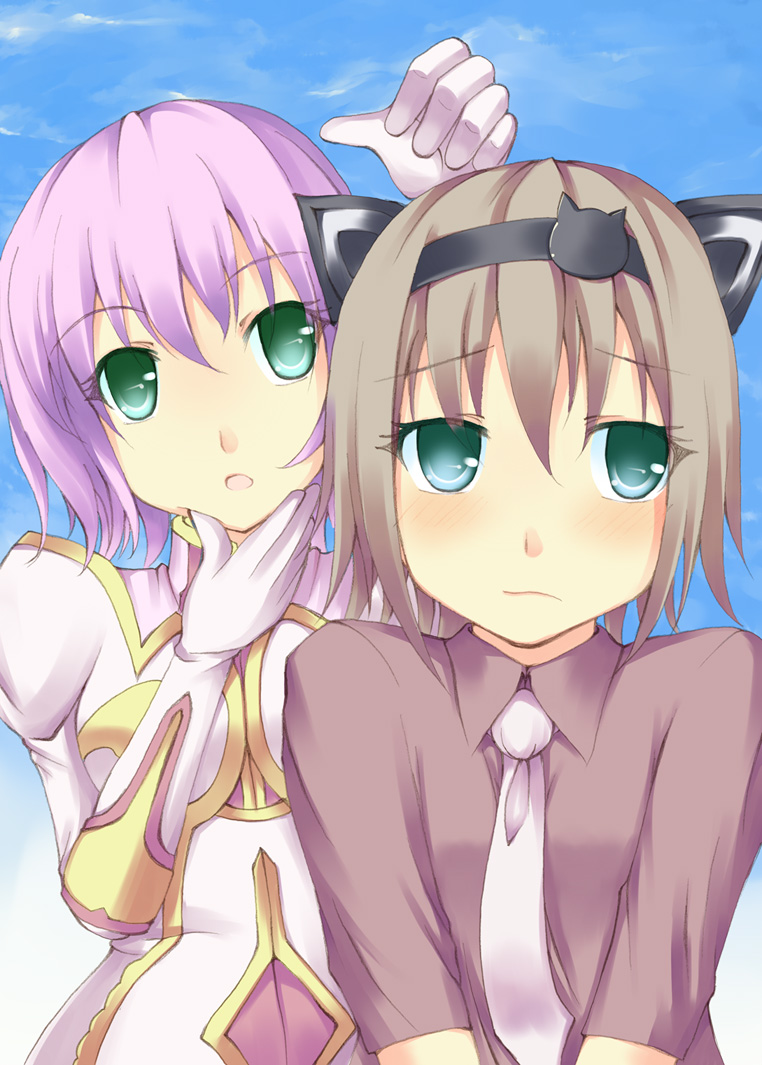 estellise sidos heurassein and rita mordio (tales of and 1 more) drawn by fujiwara_tsukasa