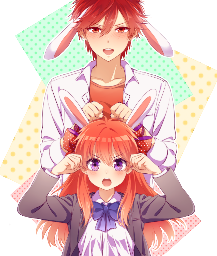 sakura chiyo and mikoshiba mikoto (gekkan shoujo nozaki-kun) drawn by mery_(yangmalgage)