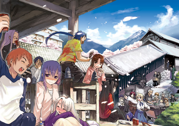 artoria pendragon, saber, tohsaka rin, illyasviel von einzbern, gilgamesh, and 20 more (fate and 1 more) drawn by hota