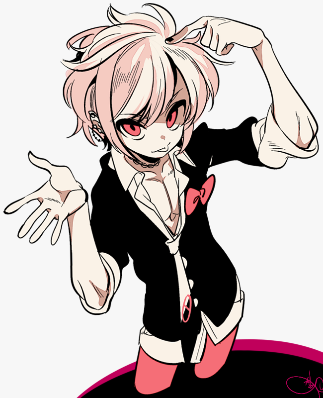 enoshima junko (danganronpa and 1 more) drawn by sameyama_jiro