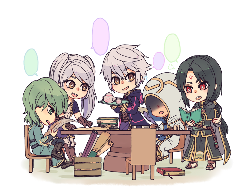female robin, male robin, kiran, soren, and innes (fire emblem and 3 more) drawn by alisha_(heirror)