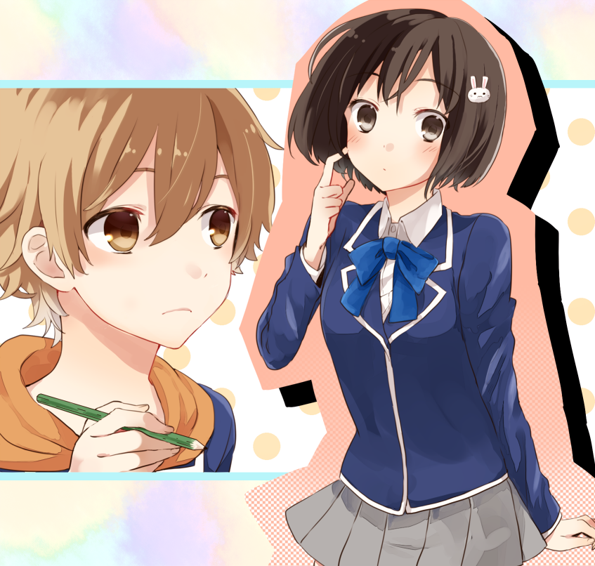 usami mizuki and uchimaki subaru (kono bijutsubu niwa mondai ga aru!) drawn by hachimikkusu