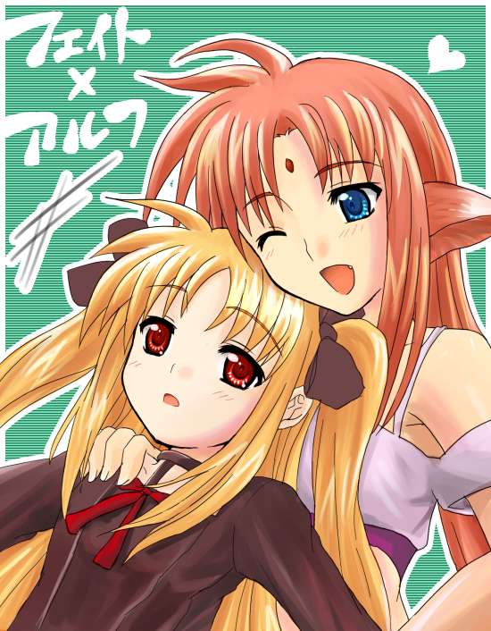 fate testarossa and arf (lyrical nanoha and 1 more) drawn by yuki_mashiro