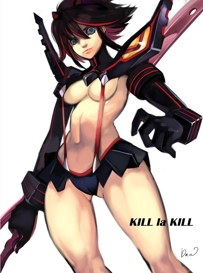 matoi ryuuko and senketsu (kill la kill) drawn by dr.wolf