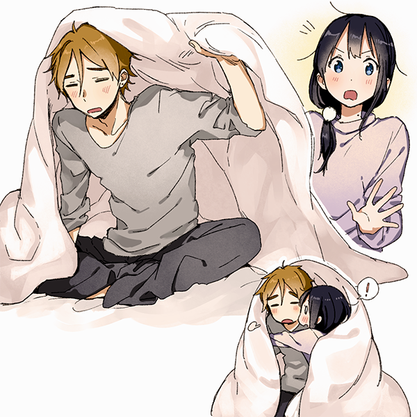 kitashirakawa tamako and ooji mochizou (tamako market) drawn by momose_(oqo)