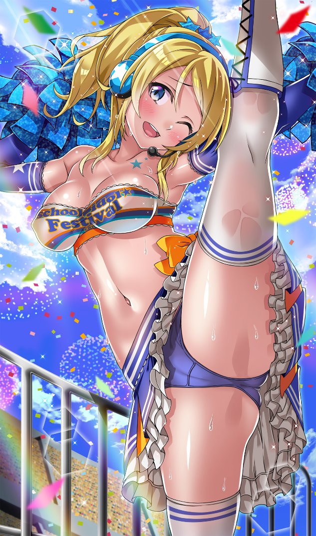 ayase eli (love live! and 2 more) drawn by macaroni_hourensou