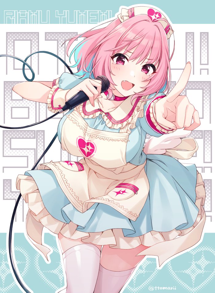 yumemi riamu (idolmaster and 1 more) drawn by tomari_(veryberry00)