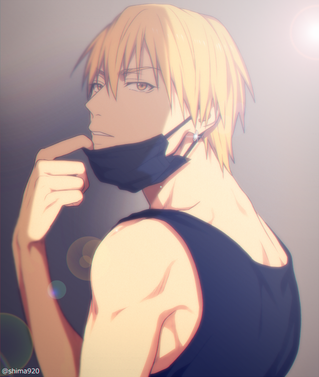 kise ryouta (kuroko no basuke) drawn by mashima_shima