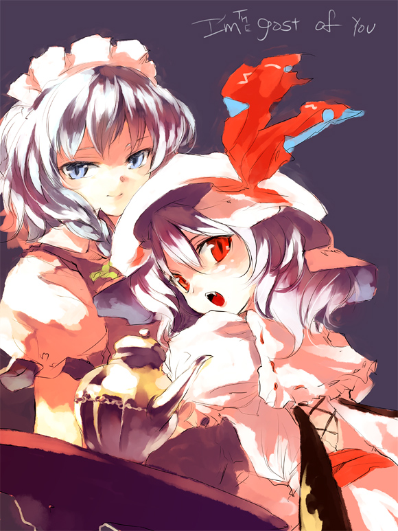 remilia scarlet and izayoi sakuya (touhou) drawn by shunsei_(muratou)
