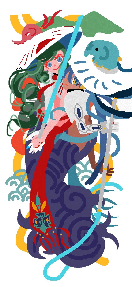 trung trac and trung nhi (fate and 1 more) drawn by ridicule_ous