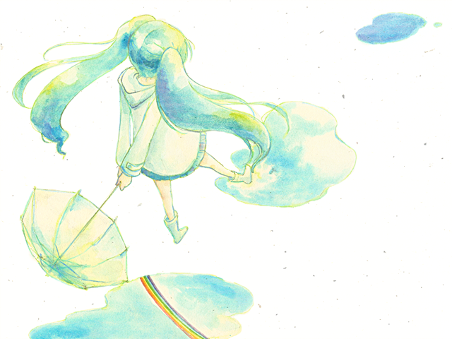 hatsune miku (vocaloid and 1 more) drawn by shou_shishi