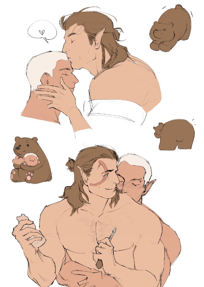 halsin and tav (dungeons & dragons and 2 more) drawn by titanium886