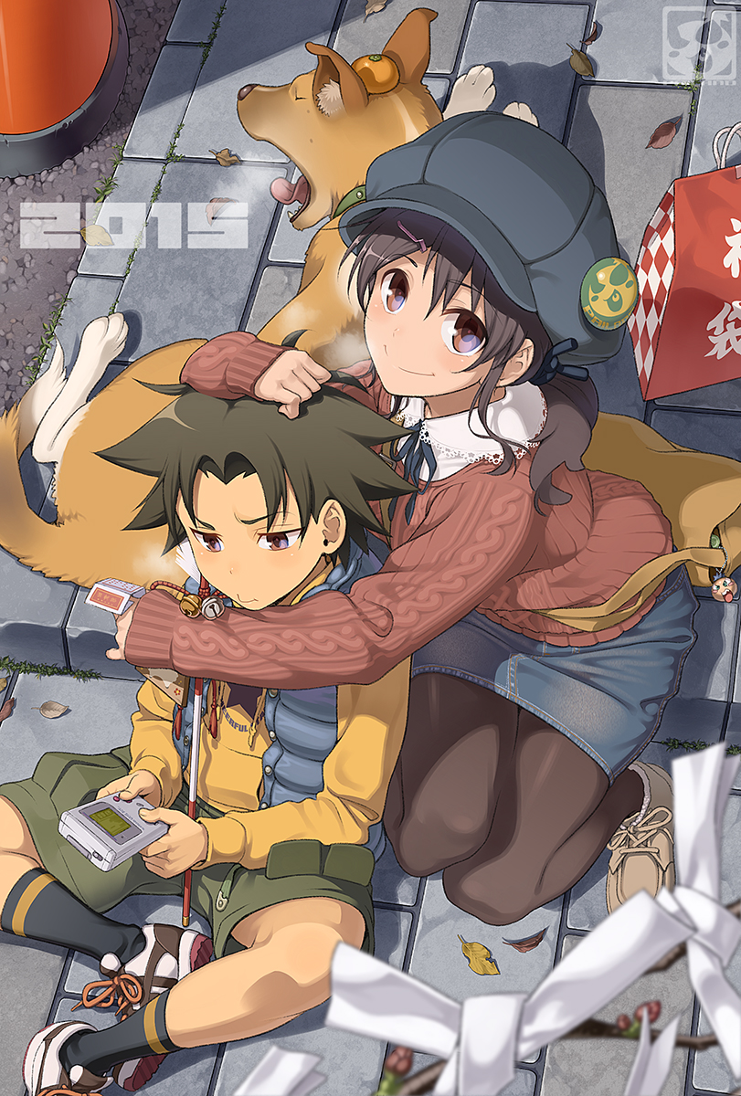 aoi sora and aoi daichi (original and 1 more) drawn by pairan