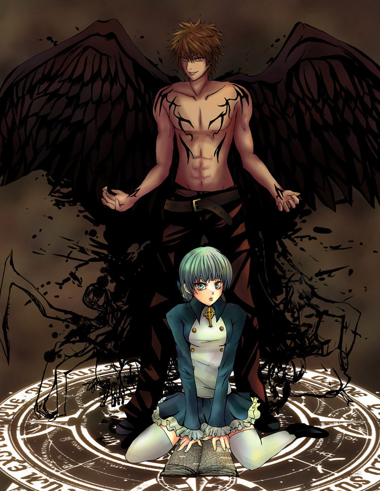 alice elliot and yuri hyuga (shadow hearts) drawn by miyukiko