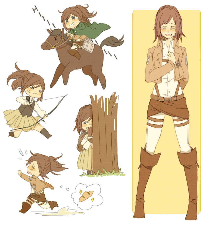 sasha blouse (shingeki no kyojin) drawn by ai-wa