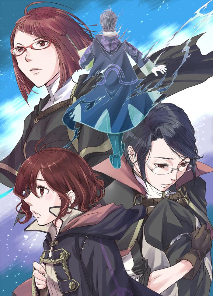 male robin, female morgan, miriel, and laurent (fire emblem and 1 more) drawn by muni_inno