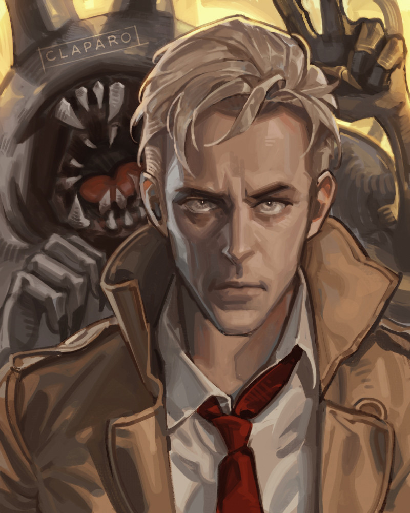 john constantine (dc comics and 1 more) drawn by claparo