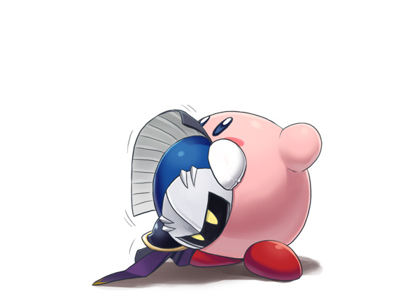 kirby and meta knight (kirby) drawn by shiwashiwa_no_kinchakubukuru