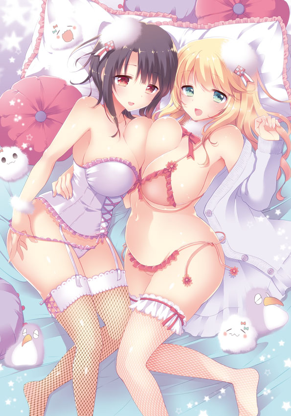 atago, takao, failure penguin, and miss cloud (kantai collection) drawn by mozuya_murasaki