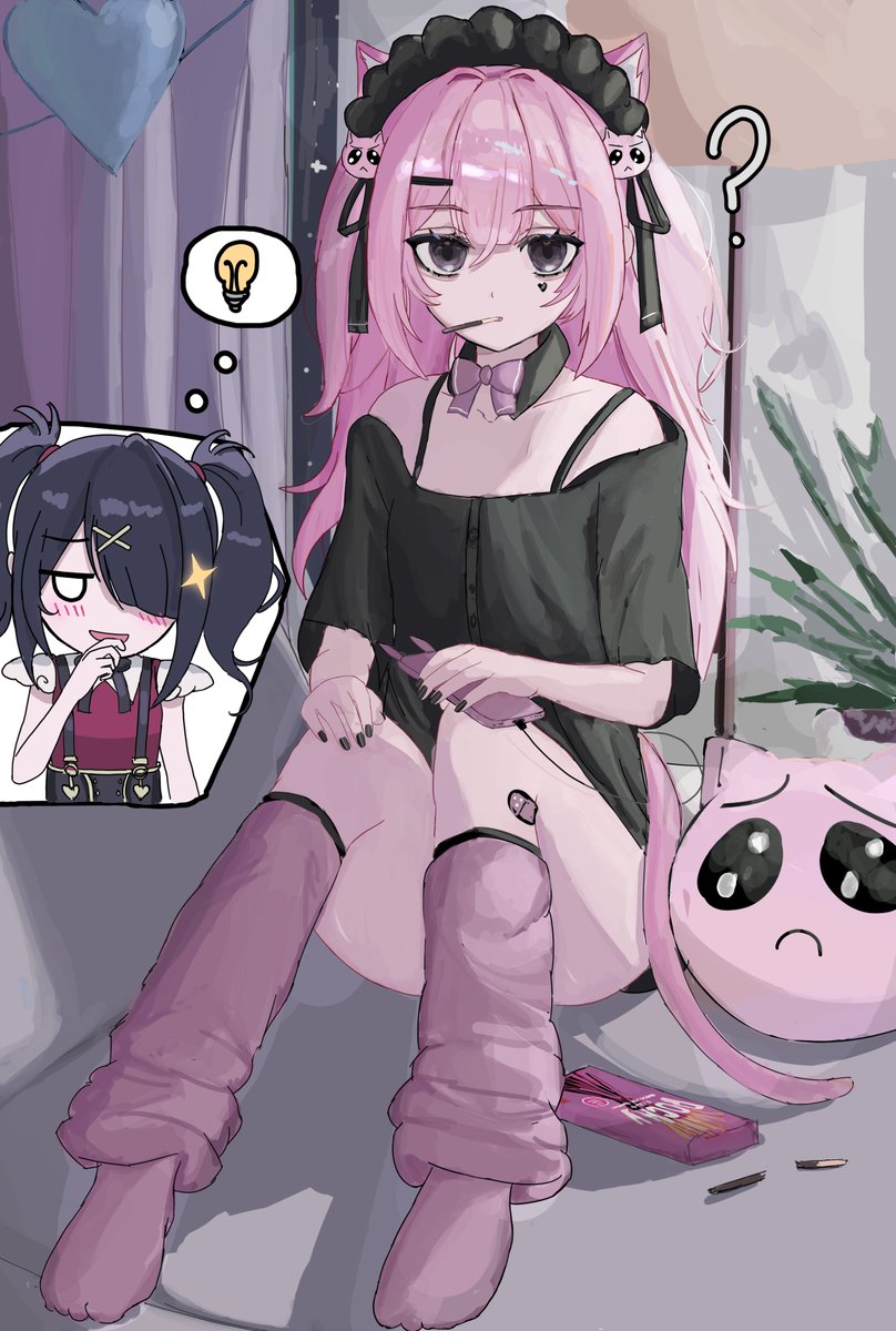 ame-chan, pien cat, and p-chan (needy girl overdose) drawn by yuriyalloween
