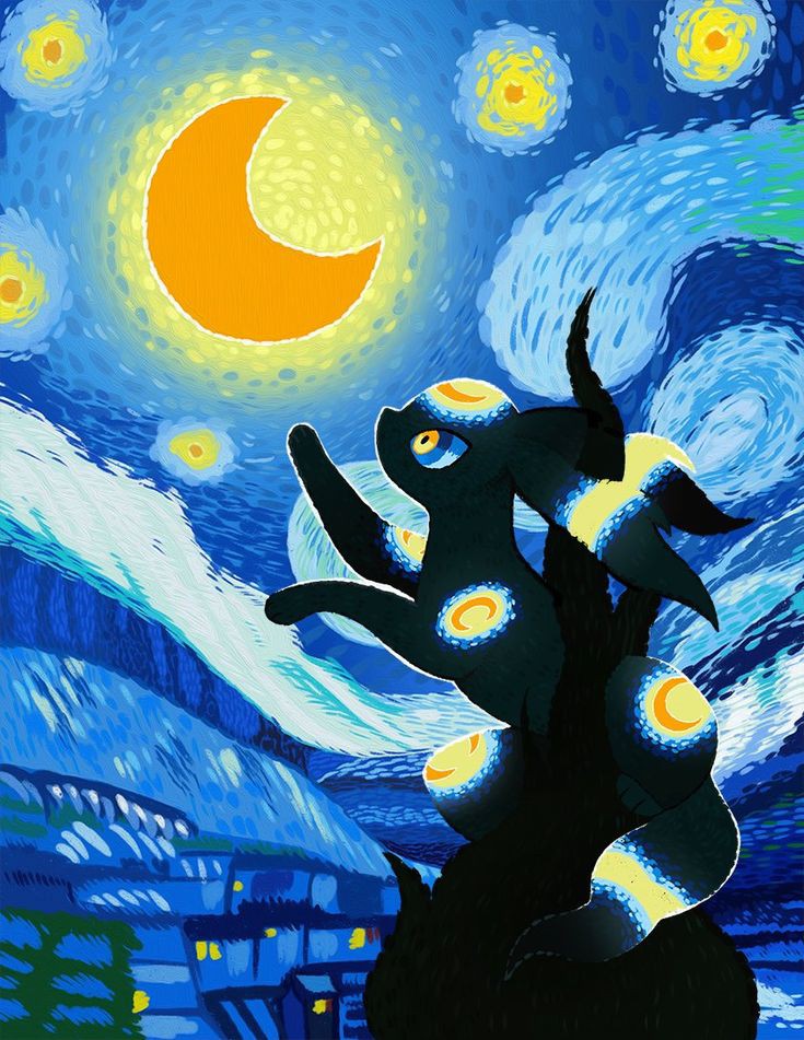 umbreon (pokemon and 1 more) drawn by pokepuff
