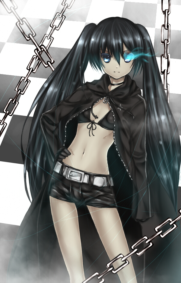 black rock shooter (black rock shooter) drawn by takemori_shintarou