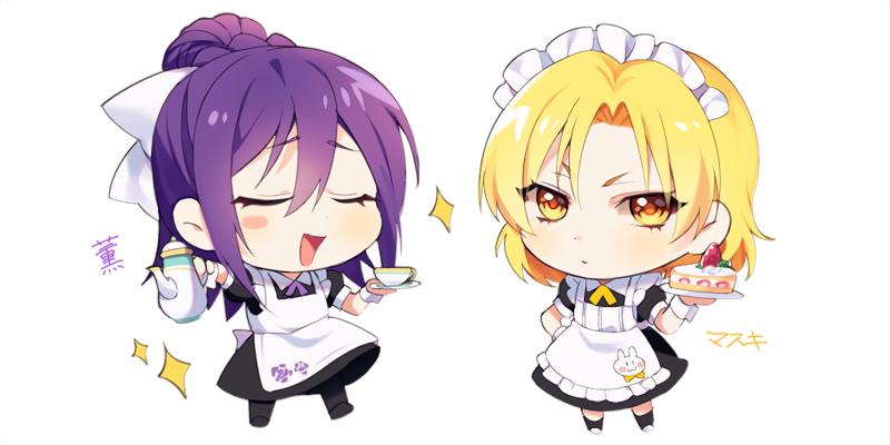 seta kaoru and sato masuki (bang dream!) drawn by minori_(faddy)