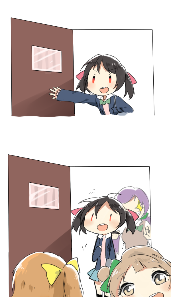 tojo nozomi, yazawa nico, minami kotori, and kosaka honoka (love live! and 1 more) drawn by ai635623656