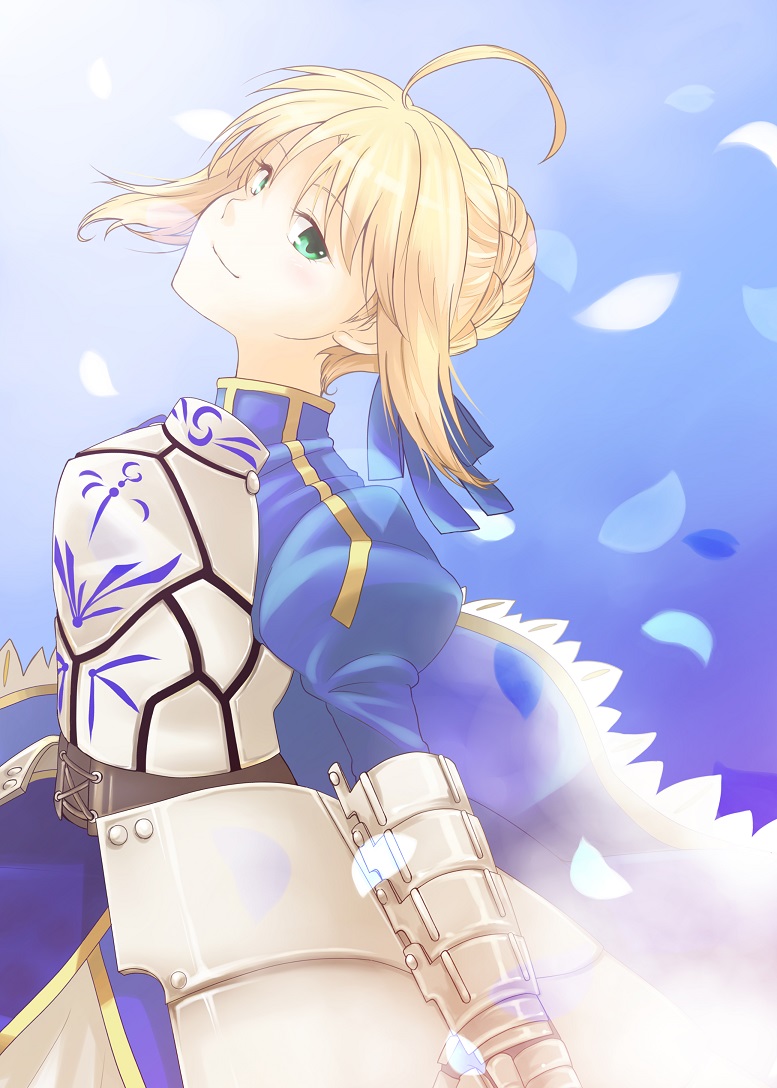 artoria pendragon and saber (fate and 1 more) drawn by kouyou_akiko