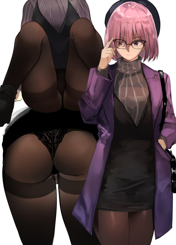 mash kyrielight (fate and 1 more) drawn by cafe_au_lait_(kafeore)