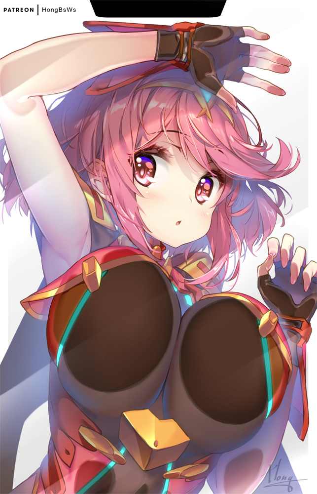 pyra (xenoblade chronicles and 1 more) drawn by hong_(white_spider)