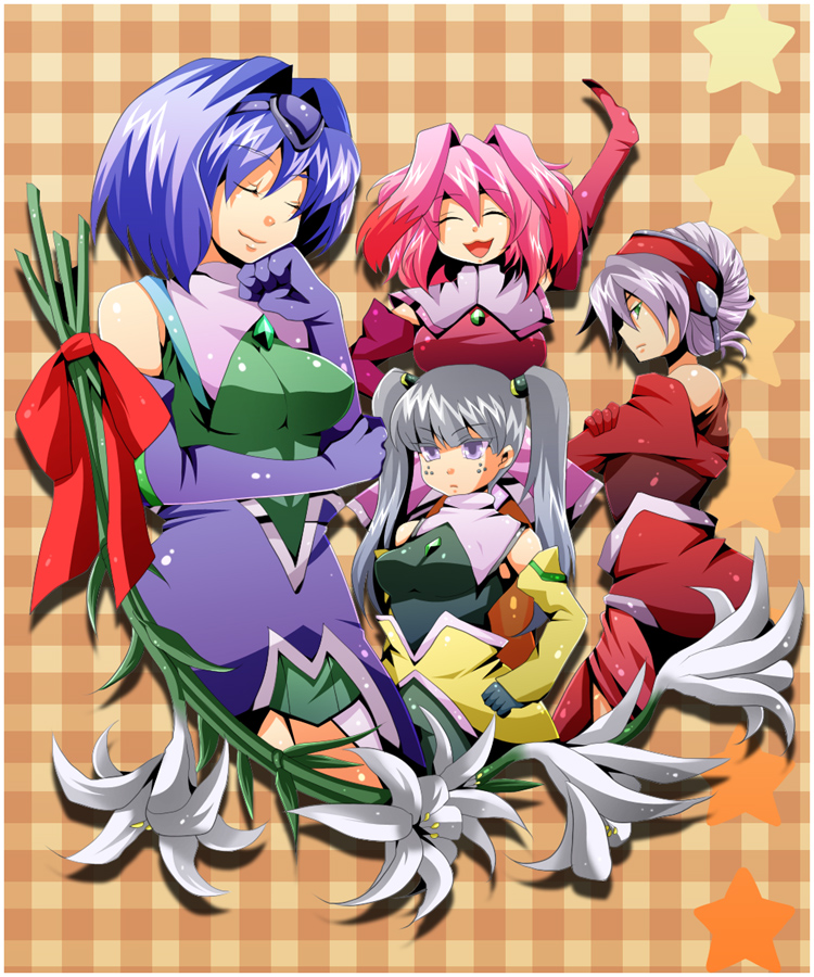 seraphita, tolone, dominia yizkor, and kelvena (xenogears) drawn by hcsb