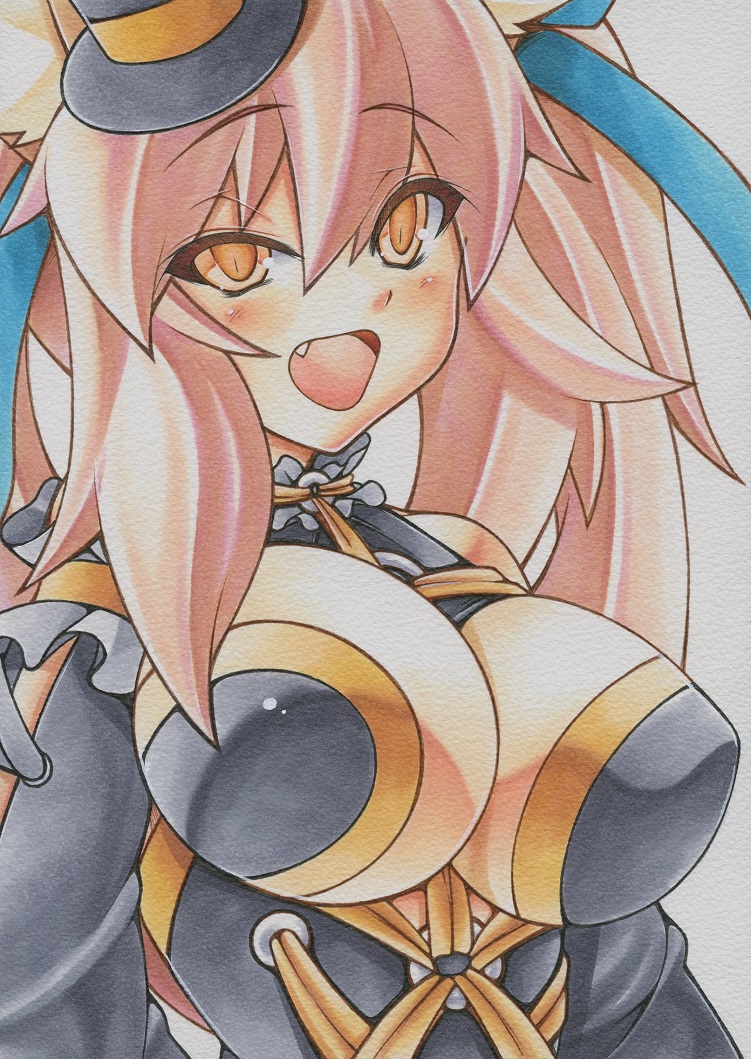 tamamo and tamamo no mae (fate and 1 more) drawn by yutakasan-love