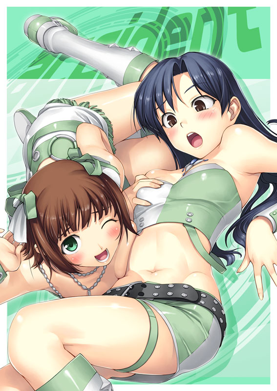 kisaragi chihaya and amami haruka (idolmaster and 1 more) drawn by tanaka_shoutarou