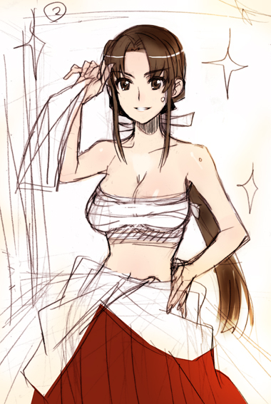 mapputatsu tsubaki (kage kara mamoru!) drawn by madara_sai