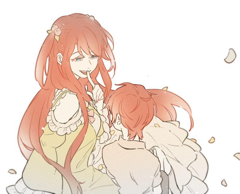 reinhard van astrea and theresia van astrea (re:zero kara hajimeru isekai seikatsu) drawn by sogekishu_(sni8er)