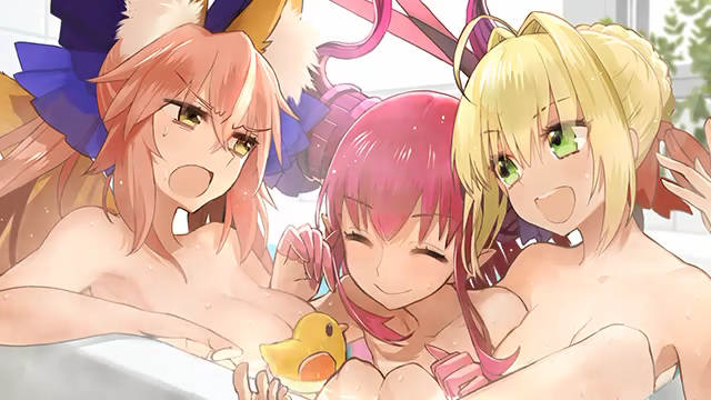 tamamo, nero claudius, tamamo no mae, and elizabeth bathory (fate and 2 more) drawn by wada_arco