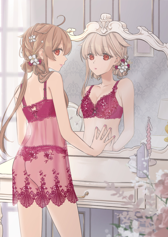 yuudachi, yuudachi kai ni, murasame, and murasame kai ni (kantai collection) drawn by mai_(maika_04)