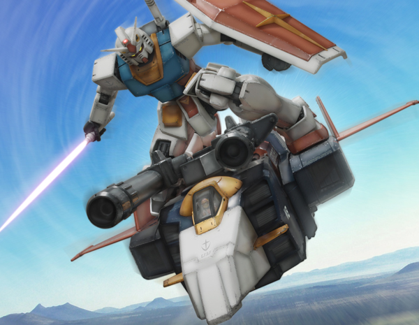 rx-78-2 gundam and g-fighter (gundam and 1 more) drawn by robographer