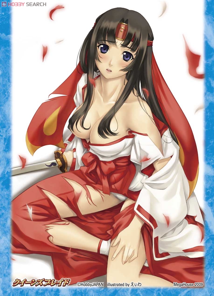 tomoe and musha miko tomoe (queen's blade) drawn by eiwa