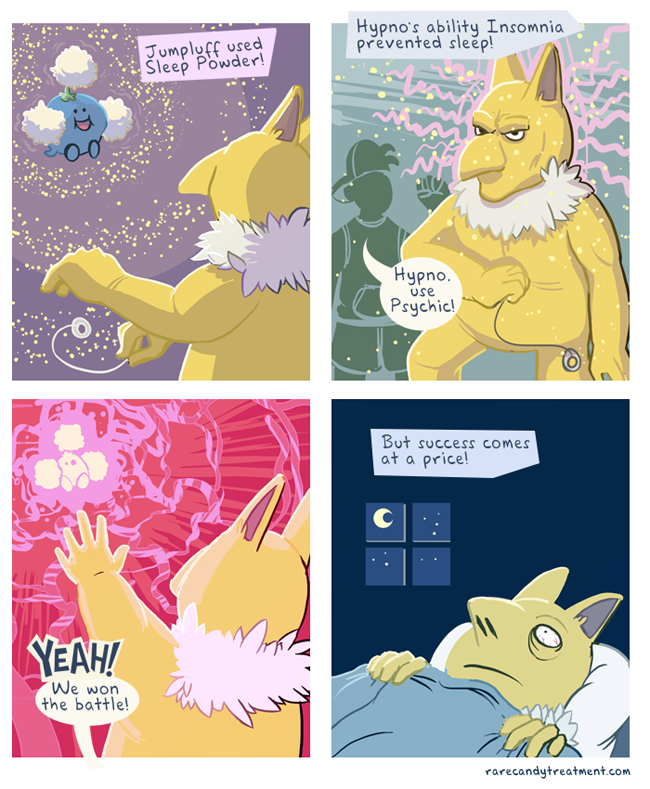 ethan, hypno, and jumpluff (pokemon) drawn by bummerdude