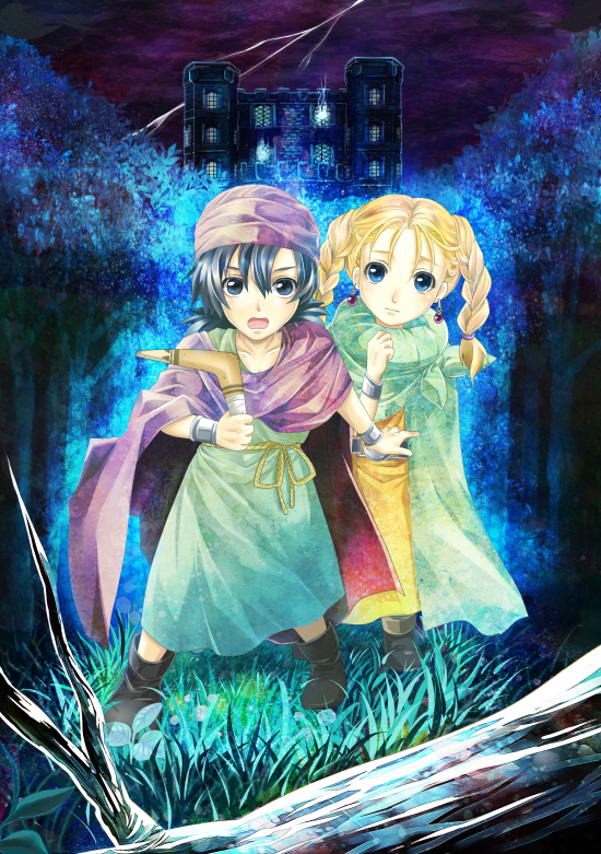 bianca and hero (dragon quest and 1 more) drawn by md230101