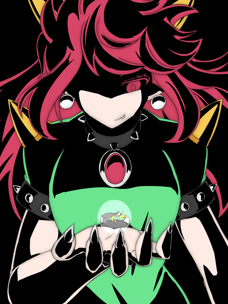 princess peach, bowsette, and bowser peach (mario and 2 more) drawn by tsukushi_(741789)