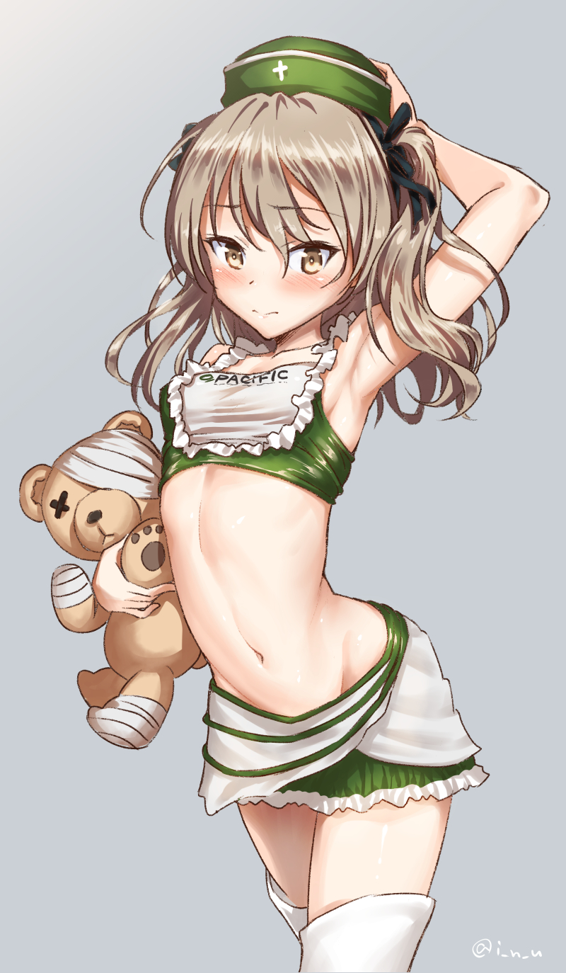 shimada arisu and boko (girls und panzer) drawn by inu_(aerodog)