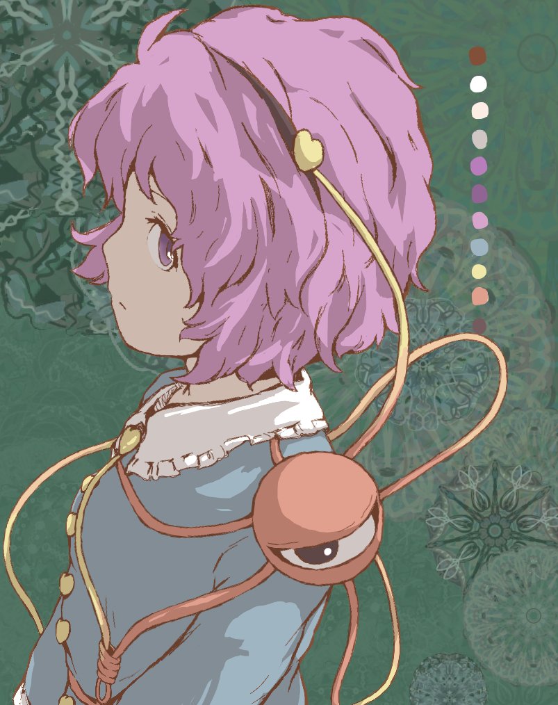 komeiji satori (touhou) drawn by kakera_(comona_base)