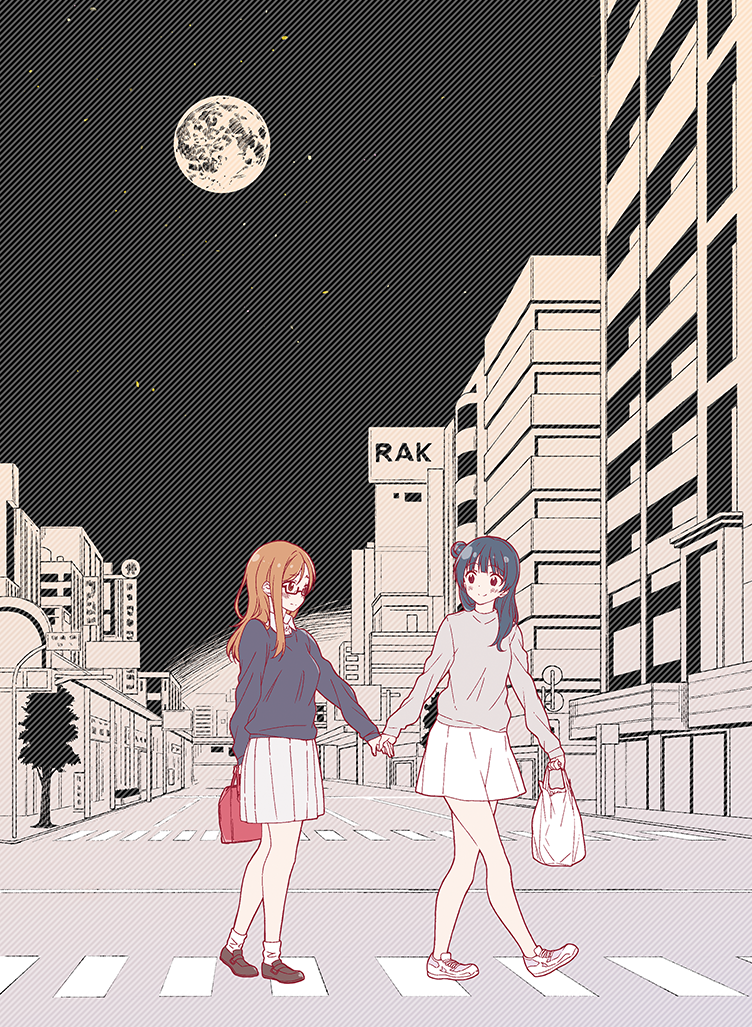 tsushima yoshiko and kunikida hanamaru (love live! and 1 more) drawn by 2c=galore