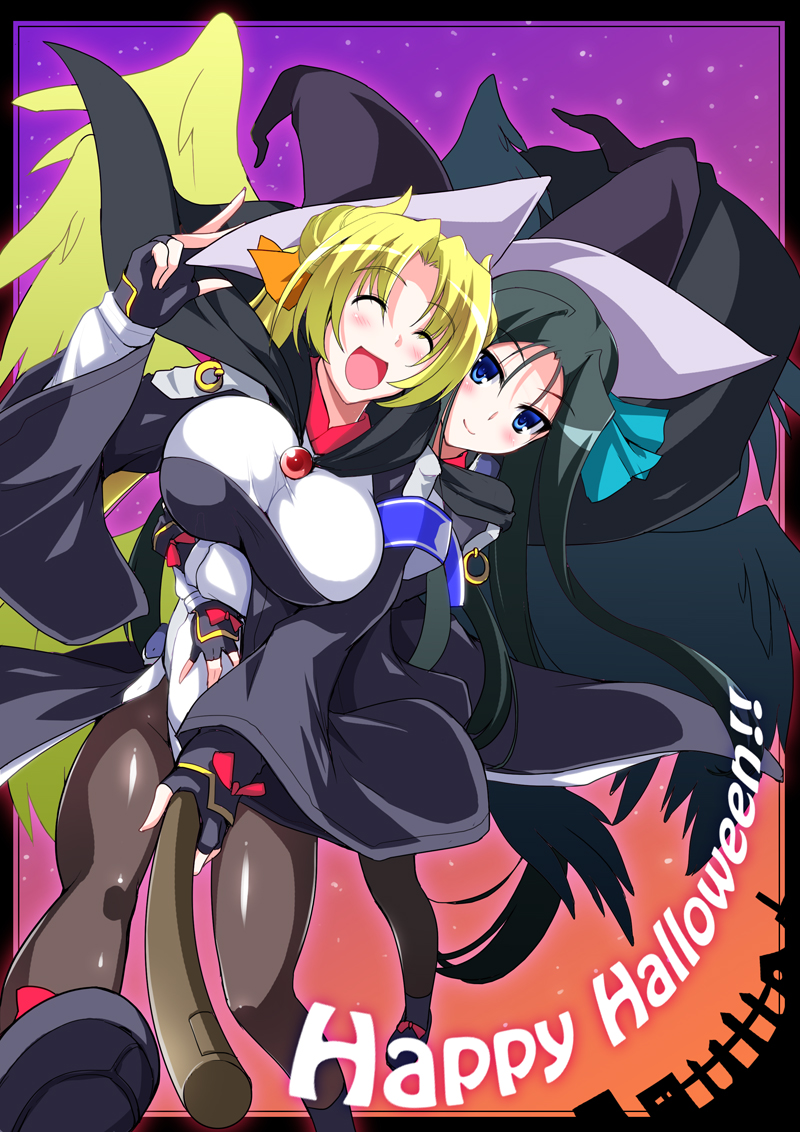 margot knight and malga naruze (kyoukaisenjou no horizon) drawn by c.r.