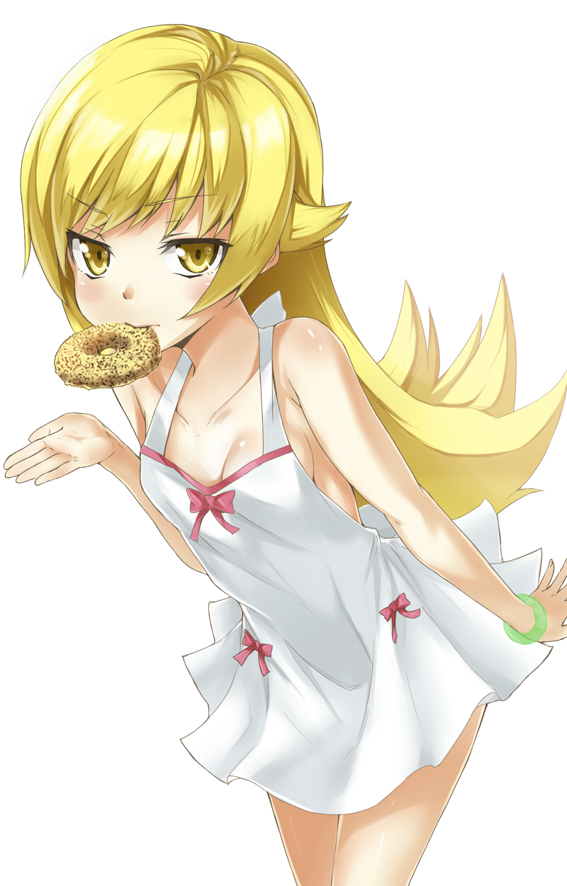 oshino shinobu (monogatari and 1 more) drawn by heirou